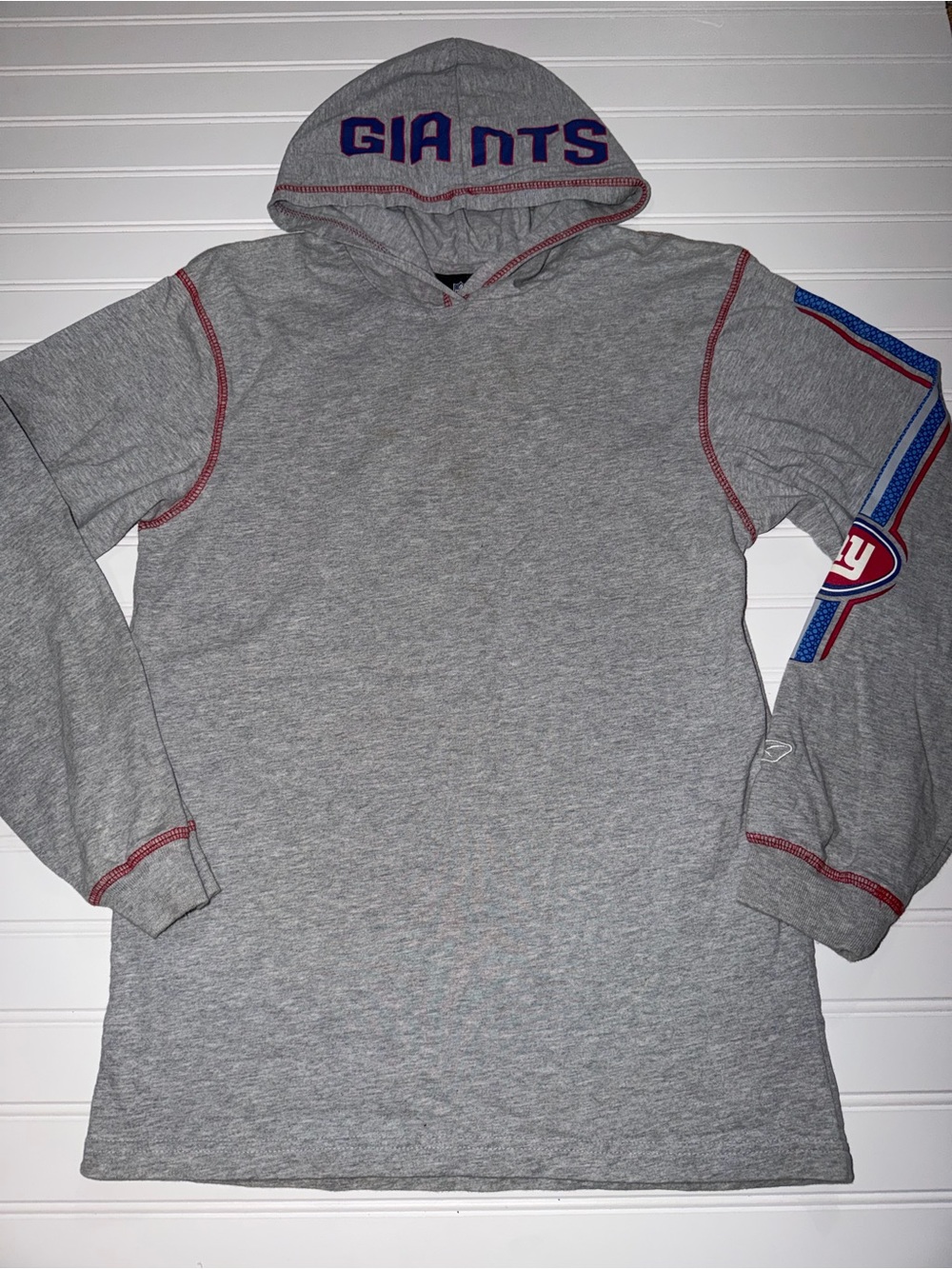 Reebok New York Giants Hooded T-shirt youth Large